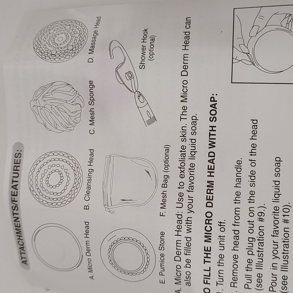 New Spin Spa Set One for Body and one for Face in Box - Picture 4 of 7